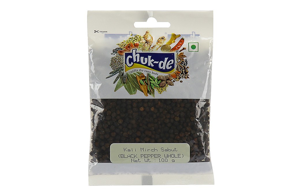 Chuk-de Kali Mirch Sabut (Black Pepper Whole)   Pack  100 grams